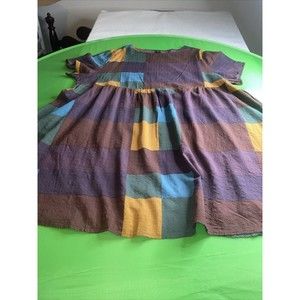 Women Ladies Casual Pullover Midi Dress Emery Rose  Pleated Swing Dress 5XL